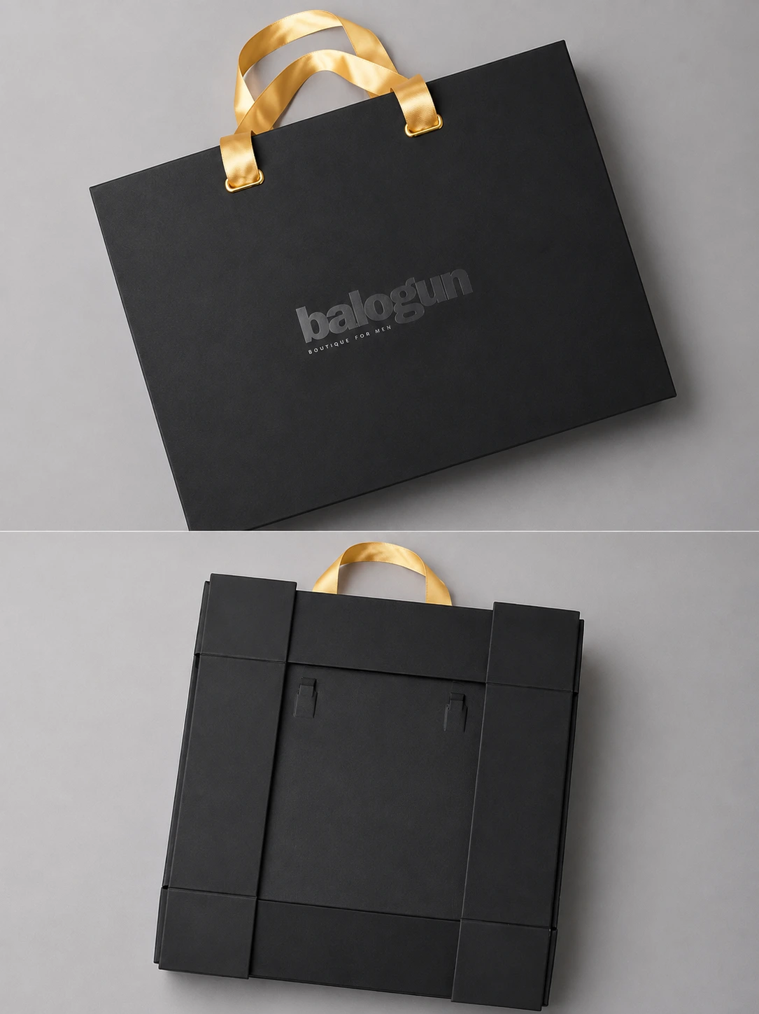 Luxury shoulder rigid box created for fashion brand packaging